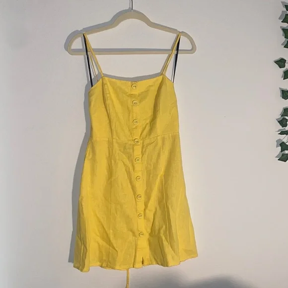 pale yellow skater dress Pale Yellow Skater Dress Asymmetric Dress Yellow Dress From Forever 21  Forever 21